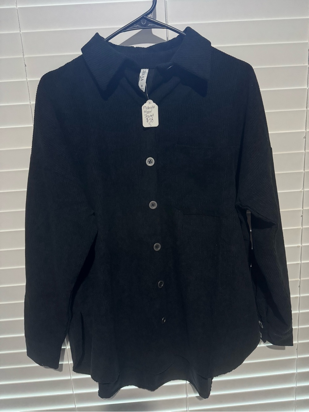 Women’s Black Button-Up Shacket NWTsize small